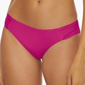 Trina Turk Monaco Side Tab Hipster Bikini Bottoms Fuchsia Pink Sizes 6 & 14